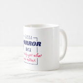 Mug Conception de motivation Mentalité de réflexion da (Devant droit)