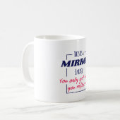 Mug Conception de motivation Mentalité de réflexion da (Devant gauche)