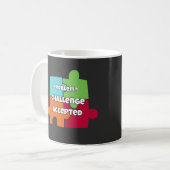 Mug Conception de motivation pour défi de problème acc (Devant gauche)