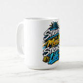 Mug Conception de motivation pour la forme physique d' (Devant gauche)
