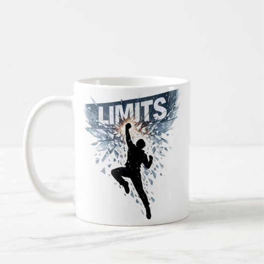 Mug Conception de motivation sans limites  (Gauche)
