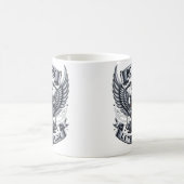 Mug Conception de moto avec ailes et slogans (Centre)