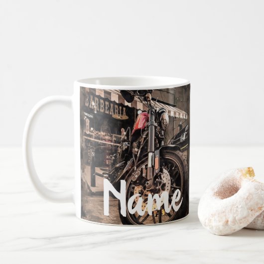 Mug Conception de motocyclette personnalisée Conceptio (Avec donut)