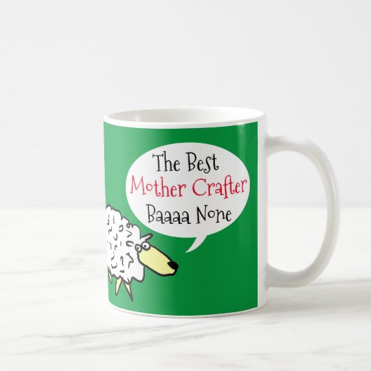Mug Conception de mouton Meilleure Mère Artisane (Droite)
