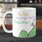Mug Conception de mouton pour un enseignant de langue