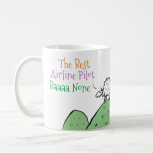 Mug Conception de moutons pour un pilote de ligne de c