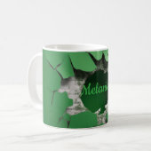 Mug Conception de mur de briques personnalisée avec N (Devant gauche)