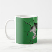Mug Conception de mur de briques personnalisée avec N (Gauche)