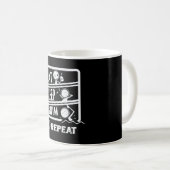Mug Conception de nage mignonne - Manger Sleep nager R (Devant droit)