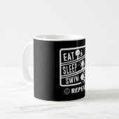 Mug Conception de nage mignonne - Manger Sleep nager R (Devant gauche)