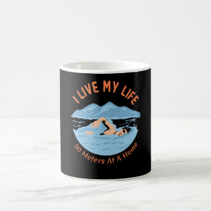 Mug Conception de nageurs cool - Je vis ma vie