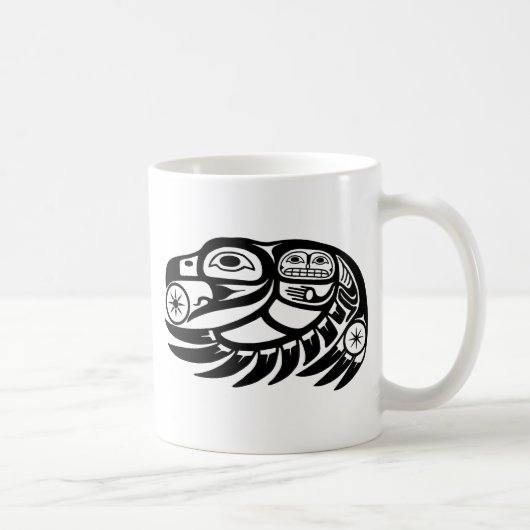 Mug Conception de Natif américain de Raven (Droite)