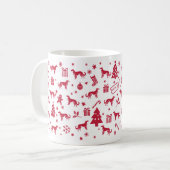 Mug Conception de Noël à Borzoi (Devant gauche)