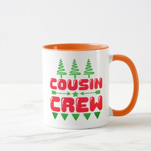 Mug Conception de Noël assortie pour l'équipage de cou (Droite)