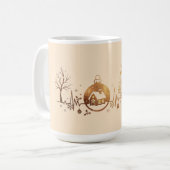 Mug Conception de Noël au rythme cardiaque (Devant gauche)