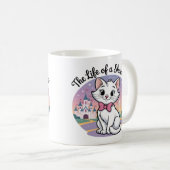 Mug Conception de Noël de chat mignon | Chat de neige (Devant droit)