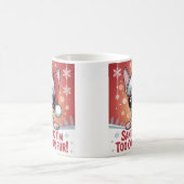 Mug Conception de Noël de chat Sphynx cool Santa (Centre)