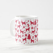 Mug Conception de Noël de Chien d'eau espagnol (Devant gauche)