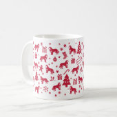 Mug Conception de Noël de malamute (Devant gauche)