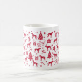 Mug Conception de Noël de Vizsla à poil dur (Centre)