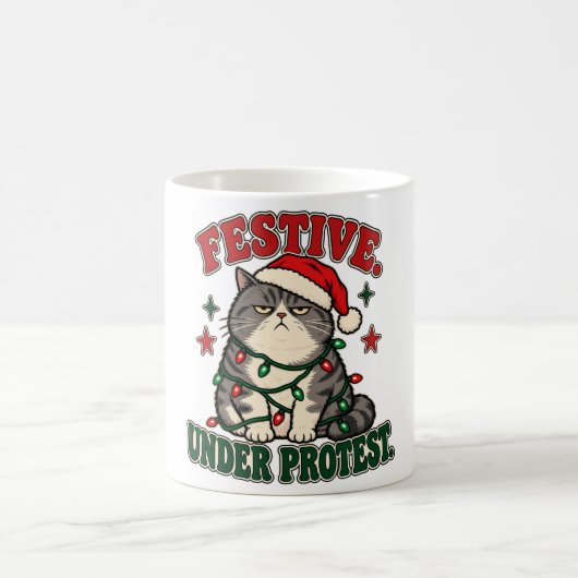 Mug Conception de Noël drôle sous protestation (Centre)