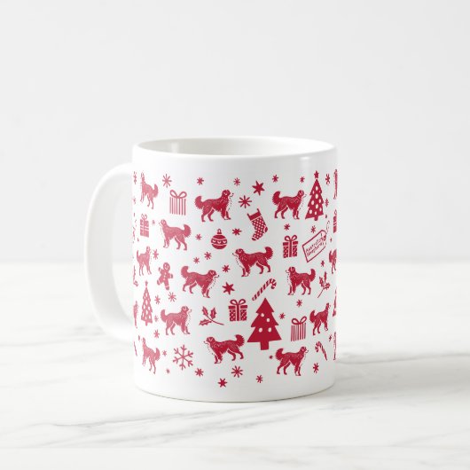 Mug Conception de Noël du berger australien (Devant gauche)