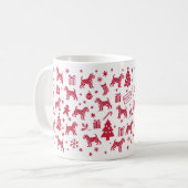 Mug Conception de Noël du Terrier frontalier (Devant gauche)