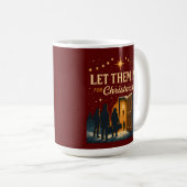 Mug Conception de Noël « Laissez-les entrer pour Noël  (Devant droit)