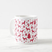 Mug Conception de Noël Miniature Pinscher (Devant gauche)