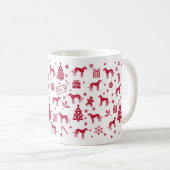 Mug Conception de Noël Plott Hound (Devant droit)