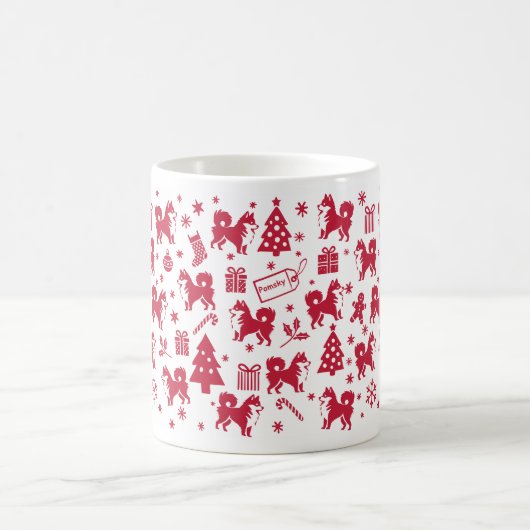 Mug Conception de Noël Pomsky (Centre)