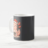 Mug Conception de Noël pour Axolotl de gamer mignon (Devant gauche)