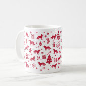 Mug Conception de Noël pour chien de garde croate (Devant gauche)