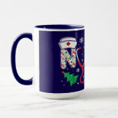 Mug Conception de Noël pour INFIRMIÈRE (Gauche)