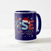 Mug Conception de Noël pour INFIRMIÈRE (Devant droit)