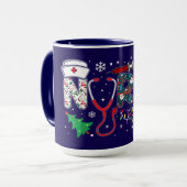 Mug Conception de Noël pour INFIRMIÈRE (Devant gauche)
