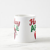 Mug Conception de Noël rétro Apple de vacances (Centre)