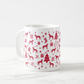 Mug Conception de Noël Vizsla (Devant gauche)