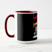 Mug Conception de Noël WEE-WOO avec le Père Noël (Gauche)