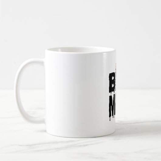 Mug Conception de noeud de fantôme de pumpkin de Hallo (Gauche)
