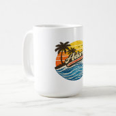 Mug Conception de nom Adam Retro Sunset (Devant gauche)