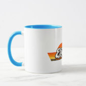 Mug Conception de nom Coucher de soleil Rétro Elijah (Gauche)