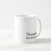 Mug Conception de nom de monogramme moderne minimalist (Devant droit)