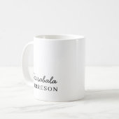 Mug Conception de nom de monogramme moderne minimalist (Devant gauche)