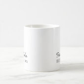 Mug Conception de nom de monogramme moderne minimalist (Centre)