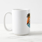 Mug Conception de nom de Noah Coucher de soleil Rétro (Gauche)