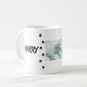 Mug Conception de nom de photo de compagnon d'empreint (Devant gauche)
