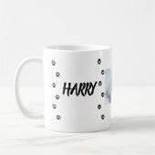 Mug Conception de nom de photo de compagnon d'empreint (Gauche)