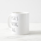 Mug Conception de nom Mahjong personnalisée minimalist (Devant gauche)