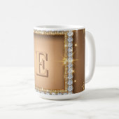 Mug ✨ Conception de nom personnalisé avec monogramme d (Devant droit)